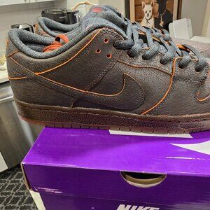 Nike SB Dunk Low Dark Smoke Grey Campfire Orange KRAMPUS DUNK Mens 12 2025 NEW